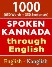 1000 Kannada Words & Sentences - Spoken Kannada through English