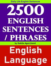 2500 English Sentences / Phrases - Daily Life English Sentence
