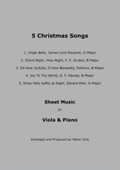 5 Christmas Songs - Sheet Music for Viola & Piano