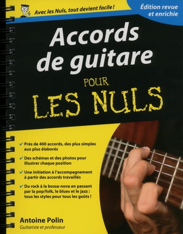 Accords de guitare Pour les Nuls - édition augmentée - Antoine Polin