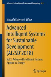 Advanced Intelligent Systems for Sustainable Development (AI2SD 2018)