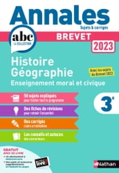 Annales Brevet 2023 - Histoire Géographie Enseignement Moral et Civique Corrigés