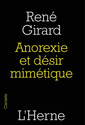 Anorexie et désir mimétique - René Girard