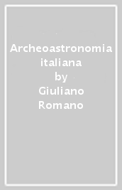 Archeoastronomia italiana