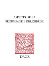 Aspects de la propagande religieuse