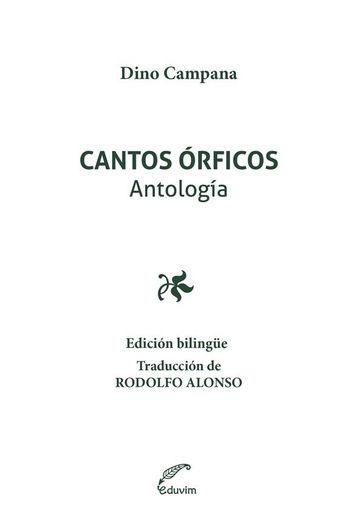 Cantos órficos - Dino Campana