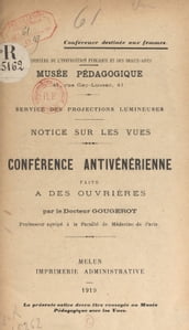 Conférence antivénérienne faite à des ouvrières