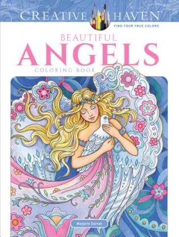 Creative Haven Beautiful Angels Coloring Book - Marjorie Sarnat