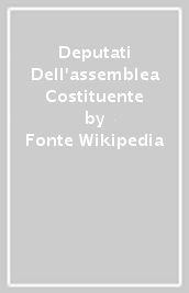 Deputati Dell assemblea Costituente