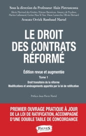 Droit des contrats réformé