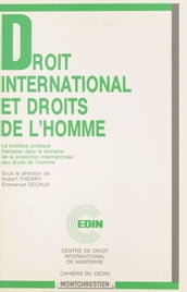 Droit international et droits de l homme : la pratique juridique française dans le domaine de la protection internationale des droits de l homme