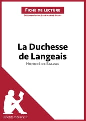 La Duchesse de Langeais d Honoré de Balzac (Fiche de lecture)