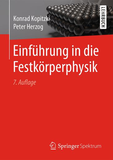 Einführung in die Festkörperphysik - Konrad Kopitzki - Peter Herzog