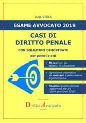 Esame avvocato 2019. Casi di diritto penale. Con soluzioni dimostrate per pareri e atti