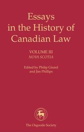 Essays in the History of Canadian Law