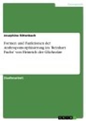 Formen und Funktionen der Anthropomorphisierung im  Reinhart Fuchs  von Heinrich der Glîchezâre