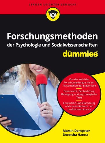 Forschungsmethoden der Psychologie und Sozialwissenschaften für Dummies - Martin Dempster - Donncha Hanna