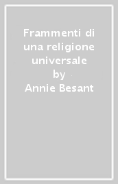 Frammenti di una religione universale