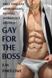 Gay for the Boss (First Time Gay MMM Menage Billionaire Workplace Erotica)