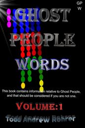 Ghost People Words - Volume:1