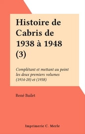 Histoire de Cabris de 1938 à 1948 (3)