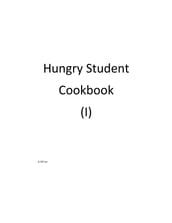 Hungry Student Cookbook (I)