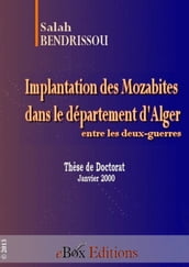 Implantation des Mozabites dans le département d Alger entre les deux-guerre