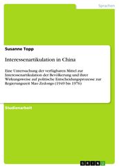 Interessenartikulation in China