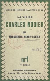 La vie de Charles Nodier