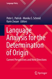 Language Analysis for the Determination of Origin