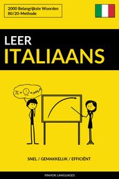 Leer Italiaans: Snel / Gemakkelijk / Efficiënt: 2000 Belangrijkste Woorden