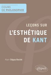 Leçons sur l esthétique de Kant