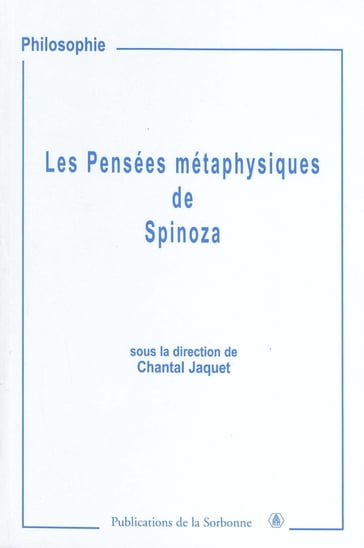 Les Pensées métaphysiques de Spinoza - Collectif