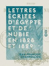 Lettres écrites d Égypte et de Nubie en 1828 et 1829