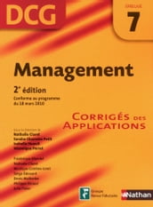 Management - épreuve 7 - DCG corrigés Format : ePub 2 DCG