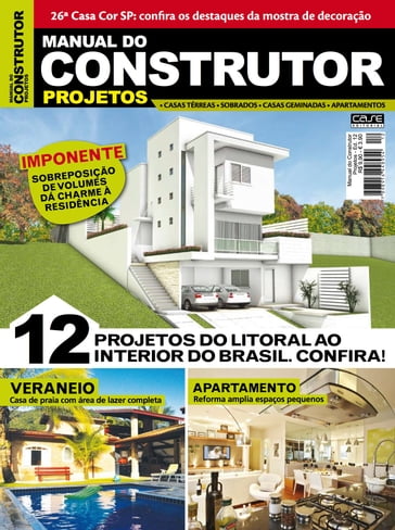 Manual do Construtor Projetos Ed. 12 - 12 Projetos do Litoral ao Interior do Brasil - edicase