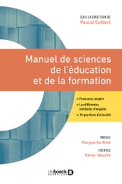 Manuel de sciences de l éducation et de la formation