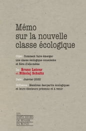 Mémo sur la nouvelle classe écologique - Comment faire émerger une classe écologique consciente et fière d elle-même