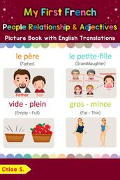 My First French People, Relationships & Adjectives Picture Book with English Translations