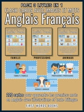 Pack 3 Livres en 1 - Flash Cards avec Images et Mots Anglais Français