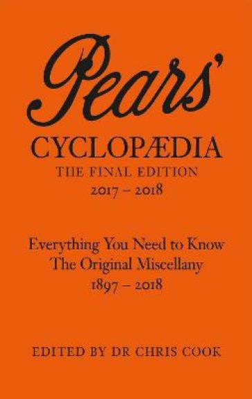 Pears' Cyclopaedia 2017-2018 - Chris Cook