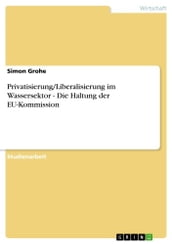 Privatisierung/Liberalisierung im Wassersektor - Die Haltung der EU-Kommission