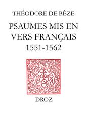 Psaumes mis en vers français (1551-1562)