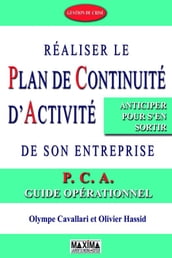 Réaliser le plan de continuité d activité de son entreprise