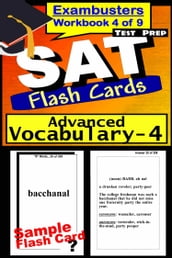 SAT Test Prep Advanced Vocabulary 4 Review--Exambusters Flash Cards--Workbook 4 of 9