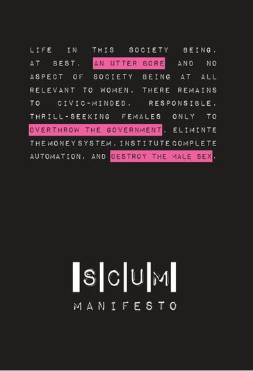 SCUM Manifesto - Valerie Solanas