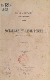 Socialisme et libre-pensée