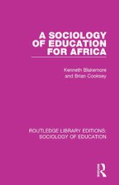 A Sociology of Education for Africa