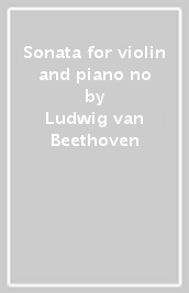 Sonata for violin and piano no