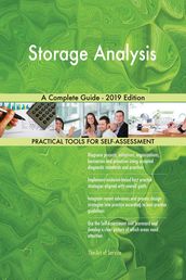 Storage Analysis A Complete Guide - 2019 Edition